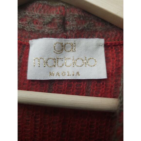 Gai Mattiolo Mohair Wool Long Cardigan Coat One Size - Picture 11 of 11